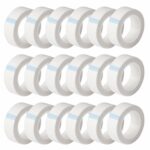 UPINS 24 Rolls White Eyelash Tape, Adhesive Fabric Lash Tapes for Eyelash Extension Supply