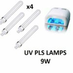 Toumett 4 X 9W Watt Bulb for Nail Art UV Lamp Light Replacement