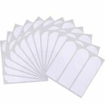 Blulu 648 Pieces French Manicure Nail Stickers Strips, Self-Adhesive Nail Sticker Tips for Manicure Decoration DIY Tools (Moon Shape Design, 648