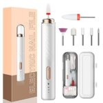 Nail Drill Electric Nail Files Professional Rechargeable Electric Nail Drill Machine with Ceramic Nail Bit for Beginners, Nail Drill Machine Set