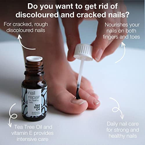 Australian Bodycare Nail Repair | Nail Care for Women & Men with Damaged & Discolored Nails | with Application Brush | Also for Supporting Care f