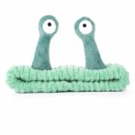 Spa Headband Facial Makeup Head Band Soft Coral Fleece Head Wraps Snail Cartoon Cute Hair Accessories Elastic Skincare Hair Band for Women Girls