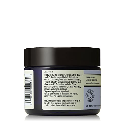 Neal's Yard Remedies Honey & Orange Facial Scrub | Exfoliating & Clarifying for all Skin Types | 75g