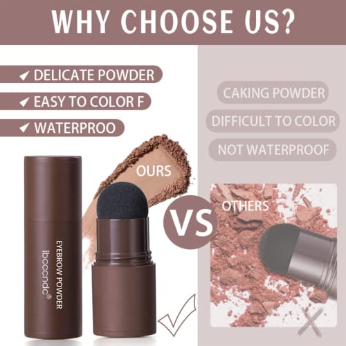 Eyebrow Stencil Kit - Eyebrow Stamp Stencil Kit - 3 in 1 Hairline Shadow Powder with 10 Styles Reusable Eyebrow Stencils, 2 Eyebrow Pen Brushes (