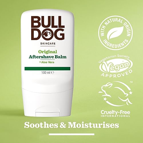 BULLDOG - Shave for Men | Original After Shave Balm | for Dry and Normal Skin | 100 ml