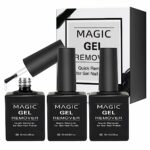 3 Pack Gel Nail Polish Remover 10ml, Fast Gel Polish Remover,Quickly Easily Clean
