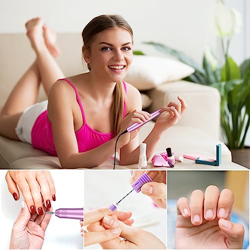 Nail Drill Machine, Electric Nail Files for Acrylic and Gel Nails, 20000RPM Electric Nail Drill for Natural Nails, Professional Nail Drill for Pe