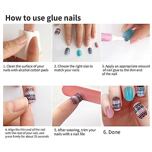 French False Toenails Short - Acrylic Press on Toe Nails - Pink Stick on Toenails with Glue - Full Cover Toe Nail Tips for Women Girls Nail Art