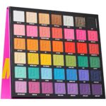 BEAUTY BAY Bright Matte 42 Shade Eyeshadow Palette - Intense Pigment & Long-Lasting Eye Make-Up, Eye Shadow Shades in Pinks, Blues, Greens, Yello