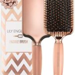 Paddle Hair Brush for Detangling, Blowdrying and Straightening - Large Hair Brush for Women and Kids with All Hair Types - Lily England Gel Handl