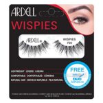 Ardell False Eyelashes Wispies 700 With Free Mini Duo Adhesive Black Feathery Full Plush Lashes Long Volume Long Length Vegan-Friendly Eyelashes
