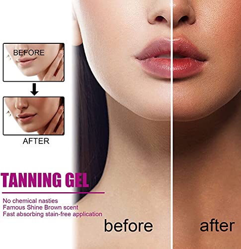 Extreme Dark Intensive Tanning Luxe Gel with Fruit Aroma, Sunbed Tanning Accelerator, Peach/Watermelon Tanning Gel, Achieve a Natural Tan with Na