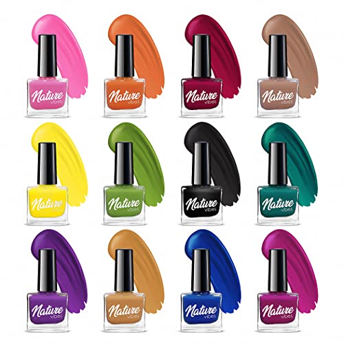 Beauty4Britain Nature Vibes Nail Polish Set 10 ml Individually Packed (12pcs/set)
