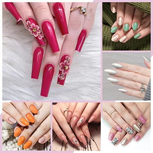 Gel Nail Polish Starter Kit, Phoenixy 12 Colours Soak off Gel Nail Polish Set with Nail Lamp 8ml Gel Nail Kit Shellac Nail Kit Gift Set for Women