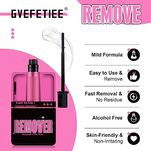 Lash Bond and Seal and Remover, Individual Lashes Clusters Glue and Seal and Remover, 15ML Strong Hold Long-lasting Eyelashes Extension Kit, Wate