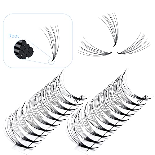 Pre Made Fan Eyelashes Extensions 10D Fans 0.07mm D Curl 8-14mm Mix Cluster Eyelash Extensions Premade Fans Volume Russian Lashes Fan Individual