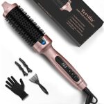 Terviiix Thermal Brush Ceramic Tourmaline Ionic Curling Iron Brush, 38MM Volumizing Hot Brush Create Root Volume & Loose Curls, Digital Display 5