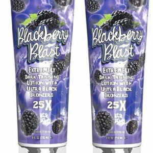 2 X FIESTA SUN BLACKBERRY BLAST 236ML SUNBED LOTION TANNING CREAM