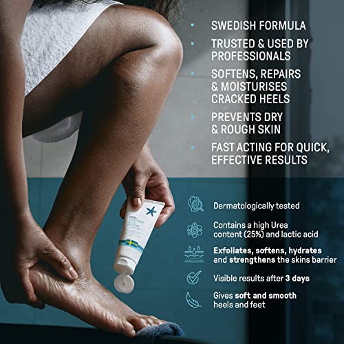 CCS Cracked Heel Repair Balm - Visible Results in 3 Days for Heels and Very Dry Feet, Contains 25% Urea Lactic Acid, Clinically Tested, 125ml
