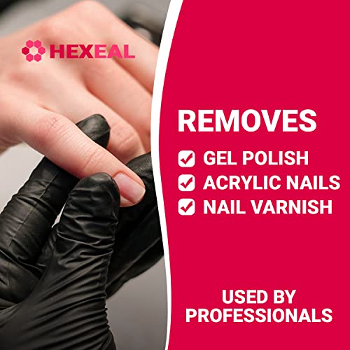 Hexeal ACETONE 99.5% | 500ml Professional Nail Polish Remover | Gel Soak Off, Acrylic, Varnish Remover