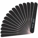 15 Pack Professional Nail File Set Double-Sided 100/180 Grit Emery Board Manicure Tools For Nail Grooming and Styling-Black