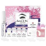 Lash Lift Kit & Brow Lamination Kit, 2 in 1 Professional Lash Lift and Eyebrow Lamination Kit, Premium Lash Lift and Tint Kit, Suitalbe for Home
