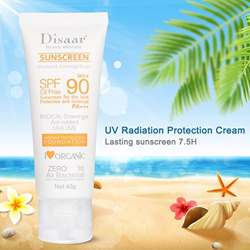 SPF50++ 40ml Moisturising Sunscreen,Face and Neck Whole Body Sun UV Radiation Protection Cream, Sunblock Whitening Non Grease Lotion