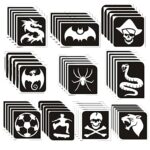 Boys Tattoo Stencil Refill Pack x 50 - fake tattoos, body tattoos, glitter tattoos, temporary tattoos for boys