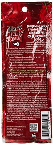 Fiesta Sun Black Cherry Crush Dark Tanning Sunbed Lotion with Bronzing Beads for Instant Colour Sachet 22 ml