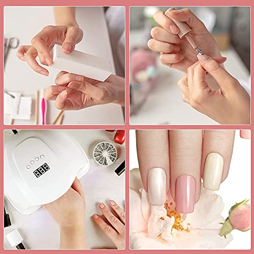 LED UV Nail Lamp, 120W Nail Dryer, Professional Gel Nail Polish Curing Light with 4 Timer Setting, Automatic Sensor and LCD Display, Portable UV