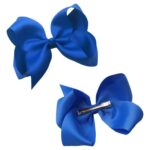2 Pcs Ribbon Hair Bow Clips Barrettes Ribbon Hair Pins Ponytail Holder Bow Hairpin Hair Barrettes Clips Hair Styling Accessories for Girls Women
