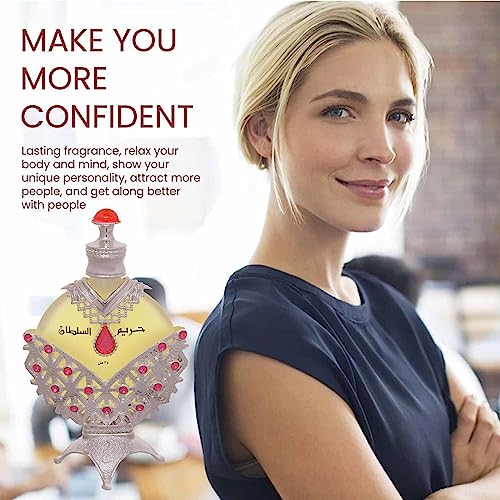 Hareem Als Sultan Gold, Concentrated Perfume Oil, Long Lasting Arabian Perfumes for Women, 12ml/35ml