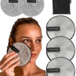 Reusable Eye Makeup Remover Pads Set -Ogato- Just Use Water- XL Reusable Face Pads - Eco Friendly - FREE Laundry Bag - Makeup Remover Cloth For A