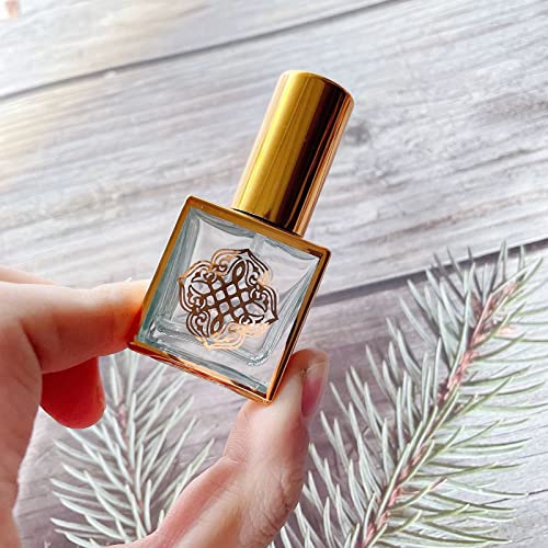 Travel Perfume Atomiser Spray Bottle, Refillable Small Glass Mist Spray Travel Bottle Vintage Hexagon Perfume Travel Bottle Pod Atomizer For Outd