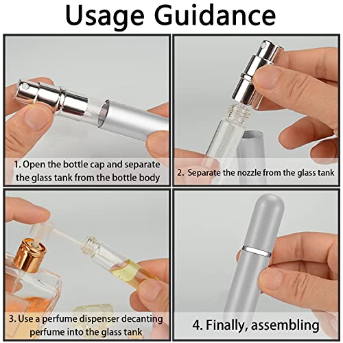 Perfume Atomiser Bottles 5ml Portable Perfume Refillable Bottle Mini Travel Perfume Bottle Refillable Perfume Empty Spray Bottle with Pipette for