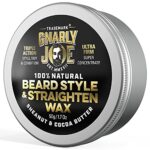 Gnarly Joe Beard Styling & Straightening Wax for Men - 50g - 100% Natural Unscented Ingredients - Sheanut Butter - Cocoa Butter - Sweet Almond Oi