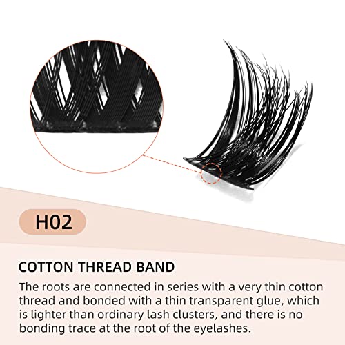 Lash Clusters DIY Eyelash Extensions 72 Pcs D Curl 10mm Cluster Eyelash Extensions Thin Stem Cluster Lashes Individual Lashes Cluster Lashes Wisp