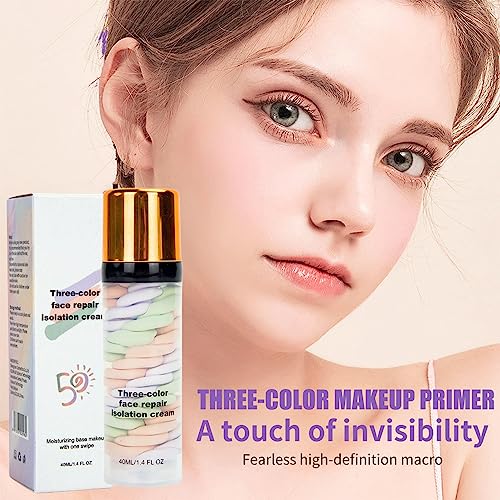 Primer Makeup, Pore Minimizer Primer For Foundation Base, Professional Make Up Primer For Face, Hydrating Isolation Cream Colour Corrector Makeup