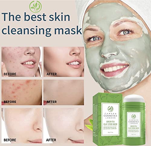 Green Tea Mask Stick For Face, Blackhead Remover Mask & Green Tea Extract, Green Tea Cleansing Mask Stick, Green Tea Deep Cleanse Mask, Blackhead