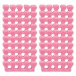 20 Pcs Sponge Toe Finger Separator Disposable Soft Sponge Nail Toe Spreaders Divider Spacer for Pedicure Manicure Nail Art