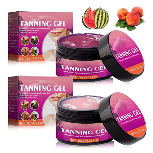 Extreme Dark Intensive Tanning Luxe Gel,Extreme Dark Intensive Tanning, Sunbed Tanning Accelerator,Peachapple Tanning Gel, Intensive Soft Brown T