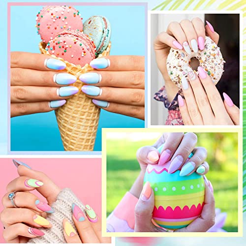 INPING Gel Polish, 10 Color MACAROON Soak Off UV Gel Nail Polish DIY Nail Art Salon Manicure Kit for Starter, 8ml/0.27oz, Pastel