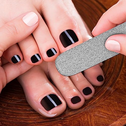 8" Nail File Diamond Deb/Dust Coated Coarse/Rough Toenail Files - Rough and Fine Sided Nail Files Podiatry Manicure Autoclavable (6")