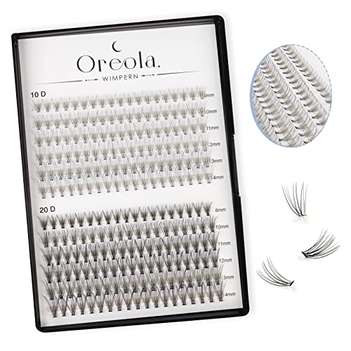 Oreola False Eyelashes Individual Natural Eyelash Individual Lashes Cluster for DIY at Home Ultra-Light Individual Cluster Lash Extensions 0.07C