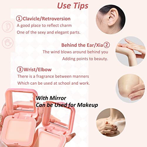 Solid Perfume Set - Portable Body Pheromone Solid Balm Perfume for Women & Men - Long Lasting Flower & Fruit Aroma Fragrance for Daily Life Datin