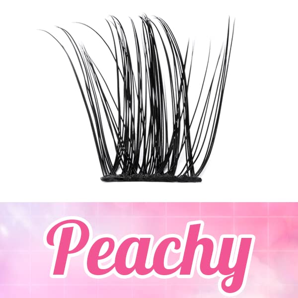 Lash Clusters, 72 Pcs Individual Cluster Lashes DIY Lash Extension 8-16mm Eyelash Clusters Volume Wispy Lashes Super Thin Band Reusable Soft & Co