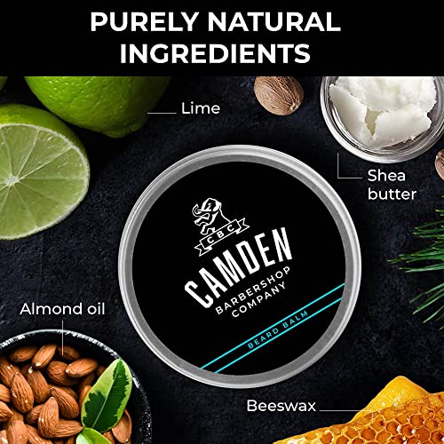 Camden Barbershop Company: Beard Balm 'Original' Natural Care and Styling Beard Wax 1 x 60 ml - Made in the UK