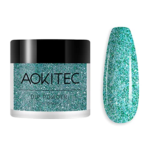 Aokitec 28g Dip Powder Clear Fashion Color Nail Dipping Powder French Powder Pro Collection System Nail Art Starter Manicure Salon DIY at Home Od