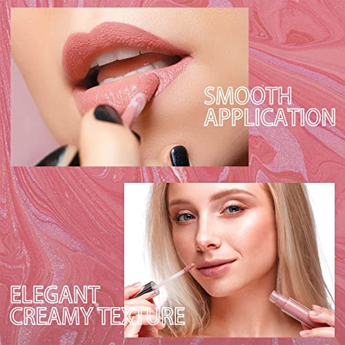 Plumping Lip Gloss,High Shine Lip Gloss,Nude Lip Gloss Lifter Gloss,Waterproof Lipstick,Lightweight Lip Gloss,Long-Lasting, Waterproof,Non Stick