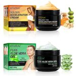 RoseFlower Self Tanner, Sexy Sunless Tanning Bronzer for Women & Men, Natural Looking Golden Tan, No Strong Odor, No Streaks, Quick Tan & Long La